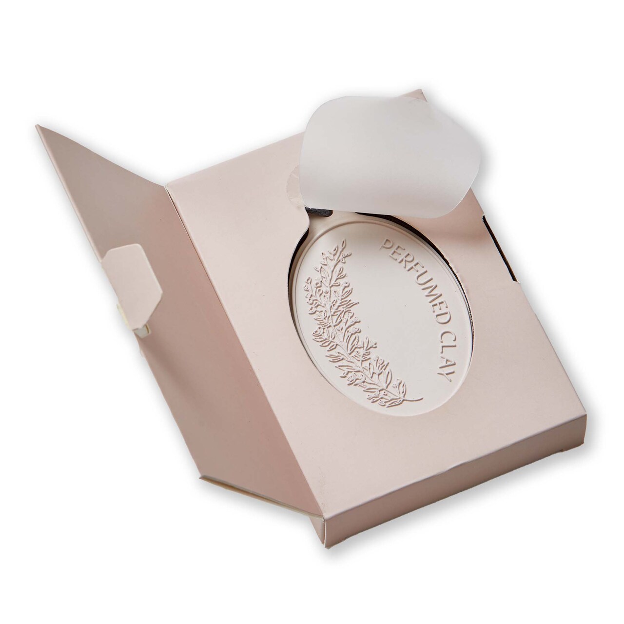 Peach Blossom Perfumed Clay Home Fragrance - Everyday Multicolor Ceramic Decor, 2.25" L x 0.5" W x 3.25" H